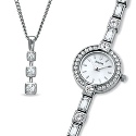 Overstock Promotions - Save $40 on a Bulova Women's Crystal Stainles Steel Watch Set