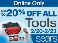 Online Only! ALL Tools on sale up to 20% off + FREE Shipping on Tools over $99 2/20-2/22